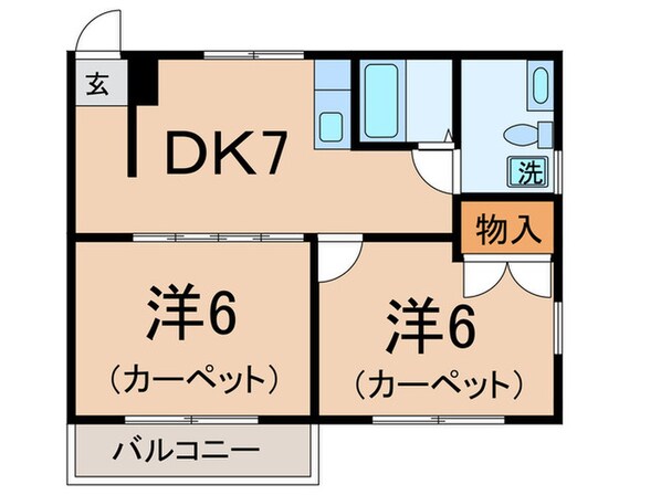 コテージウィステリアの物件間取画像